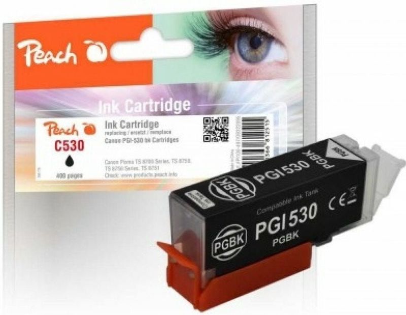 Peach PI100-497 inktcartridge 1 stuk(s) Compatibel Normaal rendement Zwart
