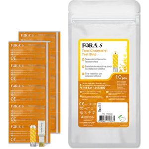 Fora 6 - Cholesterol (TCH) teststrips - 10 stuks