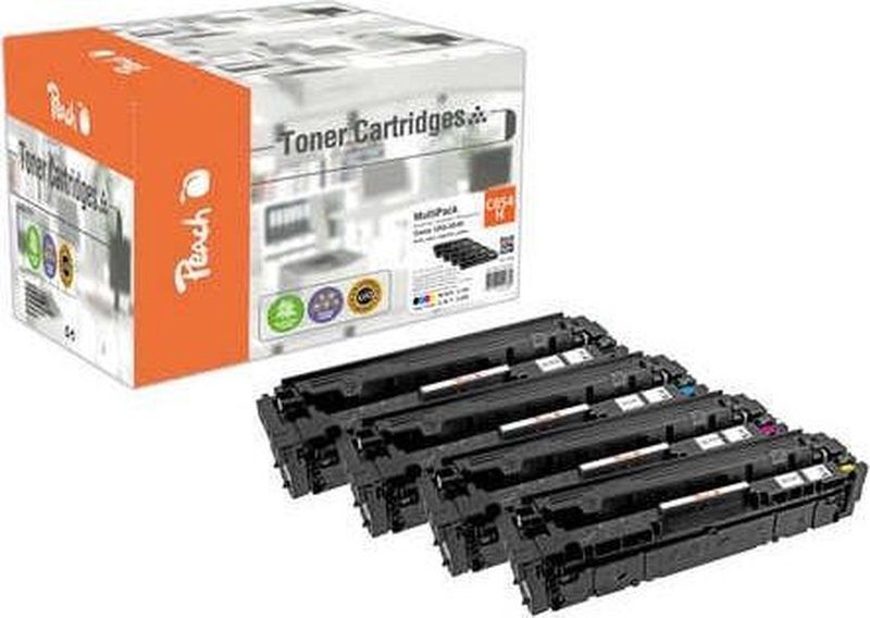 Peach PT1108 tonercartridge 4 stuk(s) Compatibel Zwart, Cyaan, Magenta, Geel