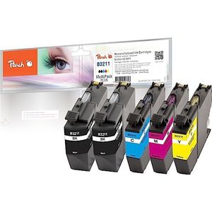 Peach PI500-274 inktcartridge 5 stuk(s) Compatibel Zwart, Cyaan, Magenta, Geel