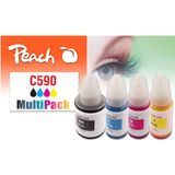 Peach PI100-440 inktcartridge 4 stuk(s) Compatibel Zwart, Cyaan, Magenta, Geel