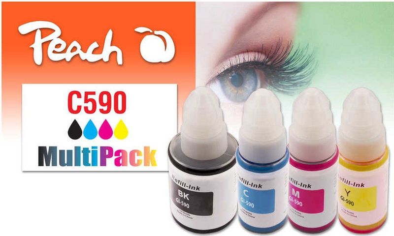 Peach PI100-440 inktcartridge 4 stuk(s) Compatibel Zwart, Cyaan, Magenta, Geel