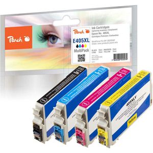 Peach PI200-908 inktcartridge 4 stuk(s) Compatibel Hoog (XL) rendement Zwart, Cyaan, Magenta, Geel