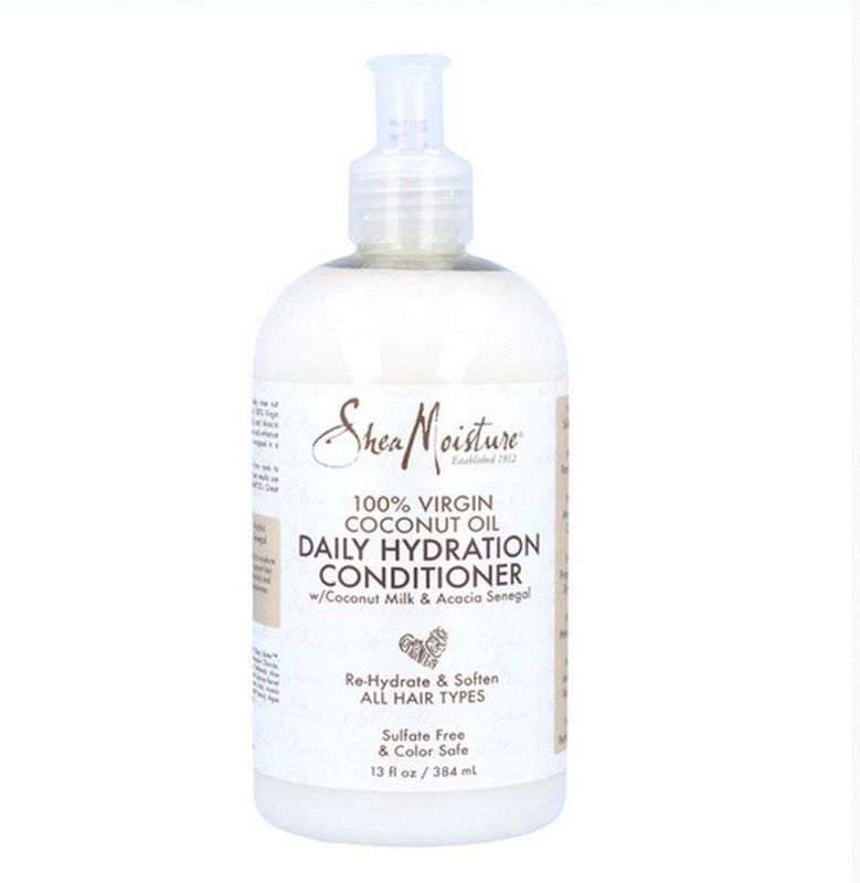 SheaMoisture Rehydrate & Soften Daily Hydration Conditioner - 100% Virgin Coconut Oil - verrijkt met sheaboter, Senegalese acacia, kokosmelk en kokosolie - 384 ml