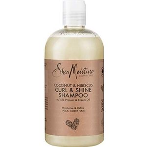 Shea Moisture Coconut & Hibiscus - Shampoo Curl & Shine - Krullend Haar - 384 ml