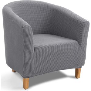 TIANSHU - Fauteuilovertrek - Lichtgrijs - Jacquard Hoes Kuipstoel - Stretch Wasbaar Antislip