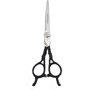 6.0 inch professionele hairdressing schaar symmetrisch handvat scheermes edge kam clip barber accessoires haar snijden schaar kit dunner shears voor salon home haar styling tools