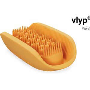 VLYP Handborstel – Babyborstel – Badborstel – Doucheborstel – Massage – Siliconen – Wasborstel – Dry brush – Lichaamsborstel – Scrubborstel – Huidborstel - Rood