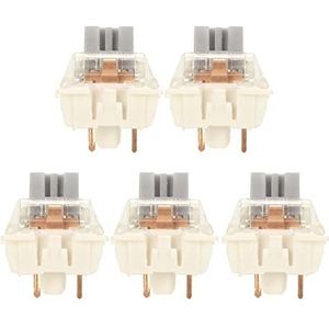 Mechanische Sleutelschakelaars, 45 Stks Lineaire Universele Stabiele Waterdichte Toetsenbordschakelaars voor Gaming Mechanisch Toetsenbord (G Silver PRO, dubbele veer)