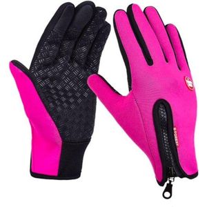 Touch Handschoenen – Touchvinger Handschoenen – Touchscreen Handschoenen – Ski/Snowboard/Fiets/Outdoor Handschoenen  – Thermo – Stretch – Fleece – Unisex – Maat M - Roze