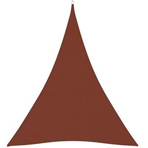 Zonnescherm Zeil Oxford Stof Driehoekig 3x4x4m Terracotta