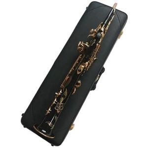 saxofoon kit Houtblazers Rechte Treble Sax Zwarte Saxofoon Mondstuk Professioneel Niveau