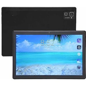 10,1-inch Tablet, 4G-beltablet, Snellaadtablet, 1960x1080 FHD Groot Scherm, 6GB RAM 128GB ROM, Android 10.0-systeem, 5000mAh, Bluetooth 5.0, 5G Wifi (Zwart)