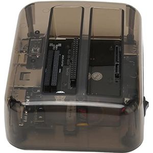 Dockingstation voor Harde Schijf, Extern HDD-dockingstation Hot Swap 100-240V 6Gbps Overdrachtsnelheid voor 2,5 3,5 Inch SSD (EU-stekker)