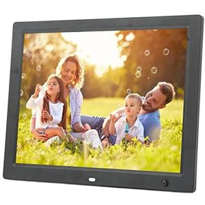 Digitale Fotolijst, Digitale Fotolijst 100-240V Zwart Menselijk Lichaam Sensing Image Preview voor Thuis (EU-stekker)