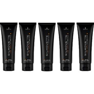 Schwarzkopf Silhouette Super Hold Gel - Styling crème - voordeelverpakking - 5 x 250 ml
