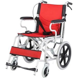 Transportrolstoel met handrem Handmatige rolstoel met pedaal Scooter Draagbare rolstoel Reisstoel voor binnen en buiten