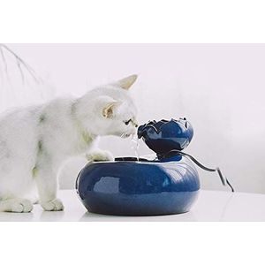 Wudimaoyiyouxian huisdier waterdispenser automatische circulatie keramische huisdier drinken fontein - ultra stille water fonteinen voor katten en honden, Blauw