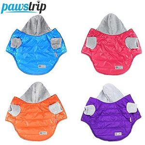 Wudimaoyiyouxian Puppy Jack, Zacht Warm Hond Jas, Fleece Voering Winter Dog Kleding, Chihuahua Franse Bulldog Kleding, S, Paars