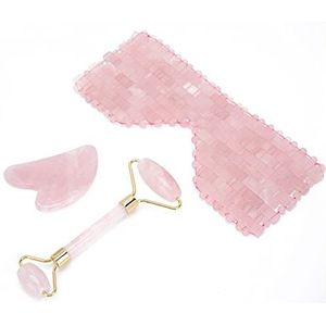 Gezicht Roller Massager, Gua Sha Board Roller Gua Sha Tool Facial Roller Set voor SPA Acupunctuur Therapie Trigger Point Behandeling: