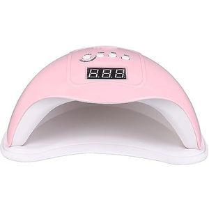 Nagellamp, 48W Digitale Nageldroger Roze LED Draagbare Manicure 24 Lichtchips voor Salon