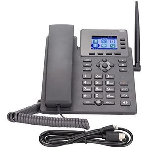 VOIP Zakelijke Telefoon, 4G WiFi Draadloze 3 Lijnen Vaste Telefoon Ondersteunt Oproepoverdracht en Spraakberichten met 2,4 Inch Kleurendisplay voor Kantoorzaken(#1)