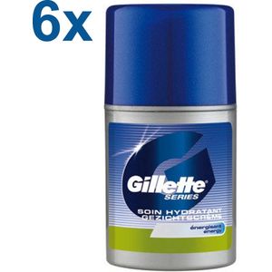 Gillette - Moisturizer - After Shave Cream - Hydraterende Gezichtscrème - 6x 50 ml - Voordeelverpakking