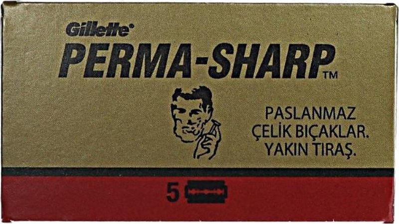 Gillette - Perma-Sharp - Scheermesjes - Roestvrij Staal - Dubbelzijdig