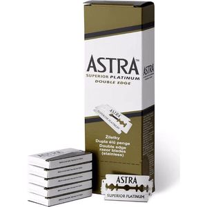 Astra Razor Blade Scheermesjes mannen - 100st - Double Edge scheermesjes - Shavette - Voor gezicht - safety razor blades