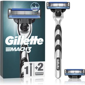 Gillette Mach3 Scheerapparaat + Vervangende Messjes 2 st