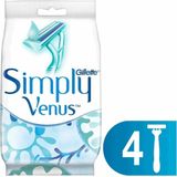 Gillette Wegwerpscheermesjes simply venus2 4 stuks