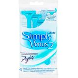 Gillette Simply Venus2 Wegwerpscheermesjes 4 stuks