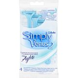 Gillette Simply Venus2 Wegwerpscheermesjes 4 stuks