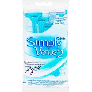 Gillette Simply Venus2 Wegwerpscheermesjes 4 stuks