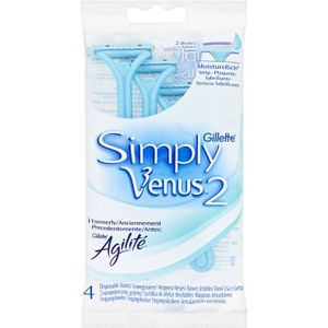 Gillette Simply Venus2 Wegwerpscheermesjes 4 stuks