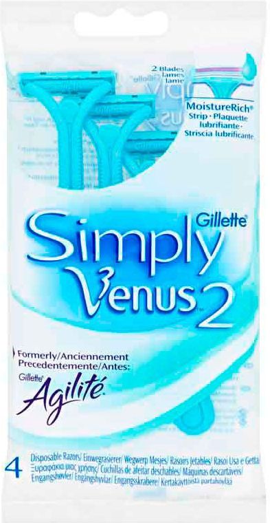 Gillette Simply Venus2 Wegwerpscheermesjes 4 stuks