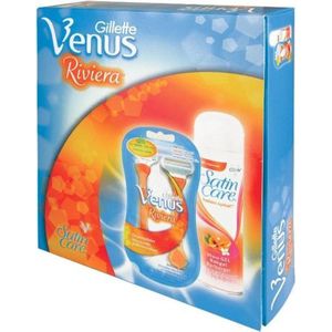 Gillette Venus - Riviera - Geschenkset - Scheermes + Satin Care scheergel