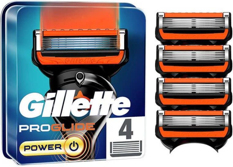 Gillette Fusion 5 - ProGlide Power - Scheermesjes/Navulmesjes - 4 Stuks