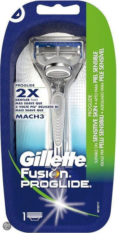 Gillette Fusion Proglide Silvertouch Scheersysteem + 1 mesje