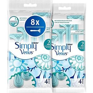 Gillette - Simply Venus 2 - Wegwerpmesjes - 8 Stuks - MoistureRich-strip