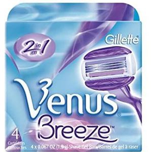 Gillette Venus Breeze damesscheermes met reservemesjes en houder