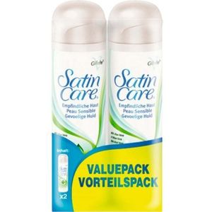 Gillette Satin Care Sensitive Gel - 200ml 2 Pak