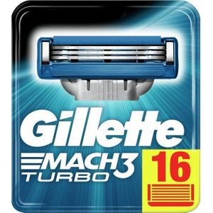 Gillette Mach3 Turbo Scheermesjes 16 stuks-1
