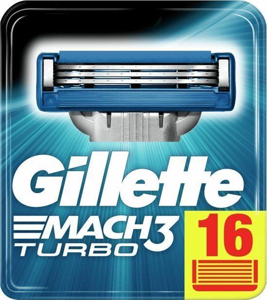 Gillette Mach3 Turbo Scheermesjes 16 stuks-1