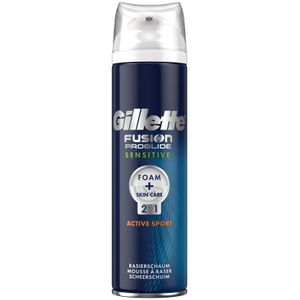 Gillette Fusion ProGlide Gevoelige Huid Active Sport Scheerschuim 250 ml