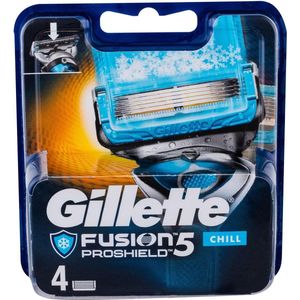 Gillette Fusion Proshield Chill Scheermesjes 4 stuks