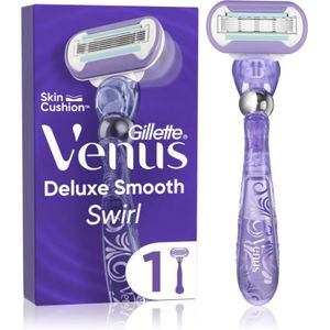 Gillette Venus Deluxe Smooth Swirl Scheerapparaat + Vervangende Messjes 1 st