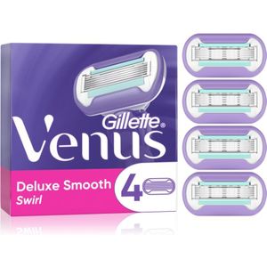 Gillette Venus Deluxe Smooth Swirl Vervangende Open Messen 4 st