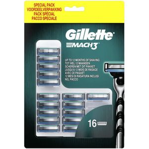 Gillette - Mach 3 - Scheermesjes - 16 Stuks