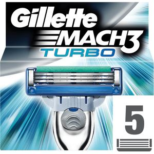 Gillette Mach3 Turbo - 5 Stuks - Scheermesjes